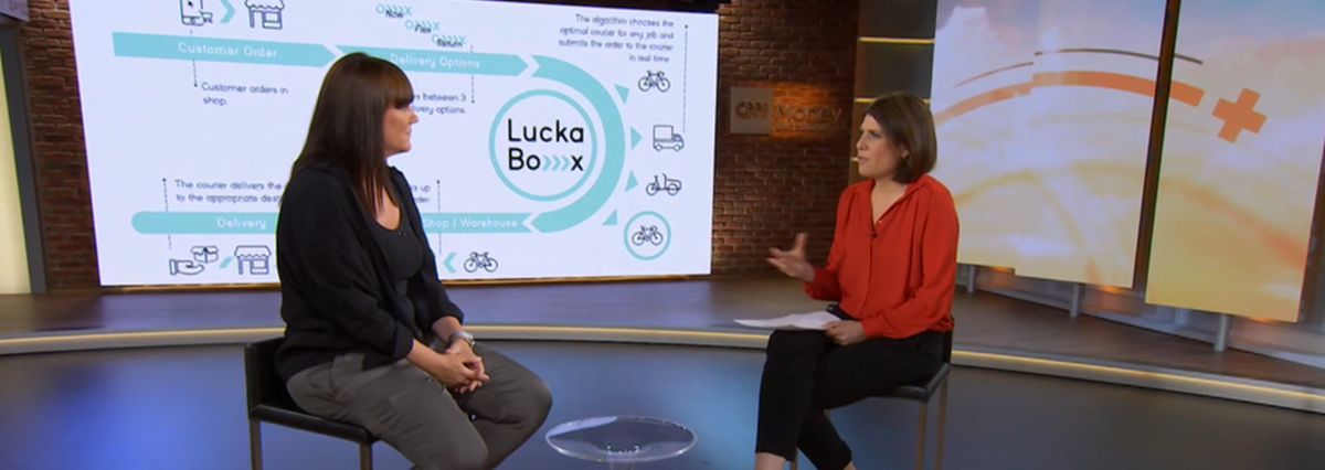 Aike Festini (LuckaBox) & Hannah Wise (CNNMoney) Aike Festini (LuckaBox) & Hannah Wise (CNNMoney)