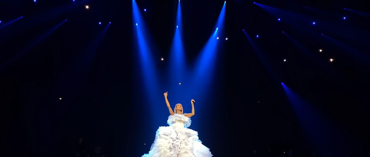 Celine Dion with Verity drones Celine Dion with Verity drones