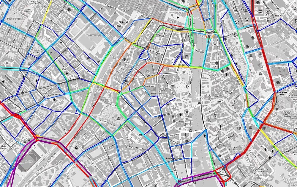 Verkehrsbelastung in Zürich Verkehrsbelastung in Zürich
