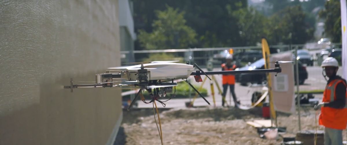 Voliro drone at work Voliro drone at work