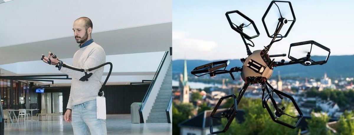 Yago (right) & Voliro drone (left) Yago (right) & Voliro drone (left)