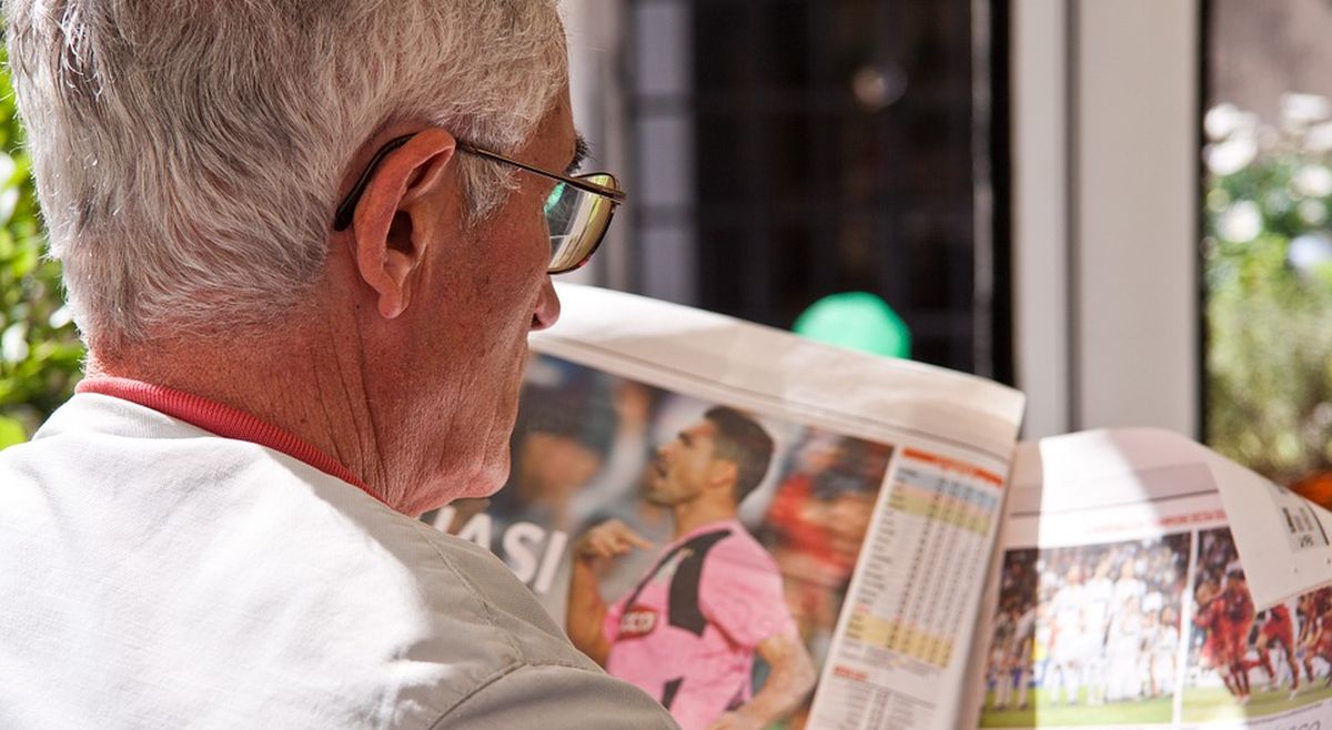 News paper reading News paper reading