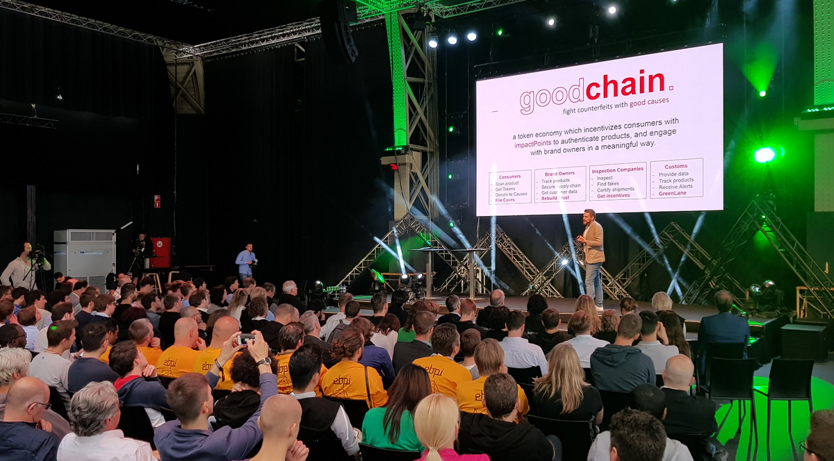Goodchain on stage Goodchain on stage