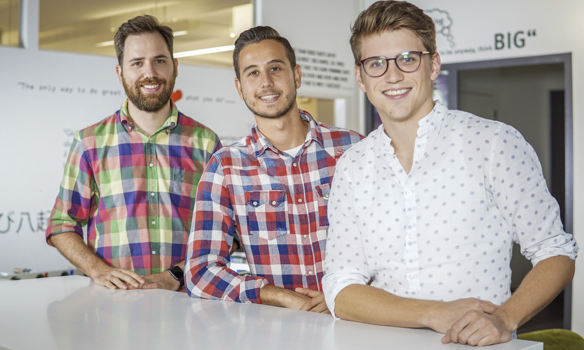 From Left to Right - Filipe Abrahao, Fabian Bollhalder and Roman Hungerbuehler From Left to Right - Filipe Abrahao, Fabian Bollhalder and Roman Hungerbuehler
